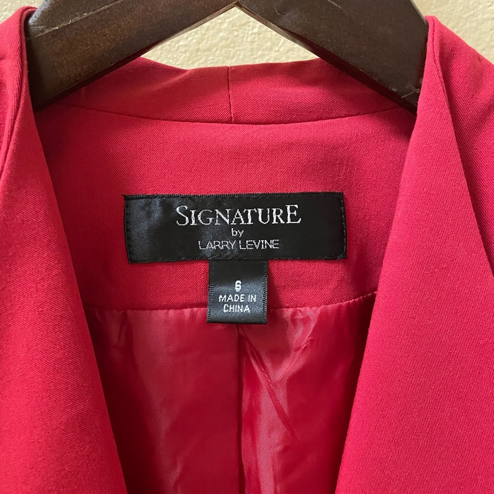 Red fitted blazer - Picture 3 of 5